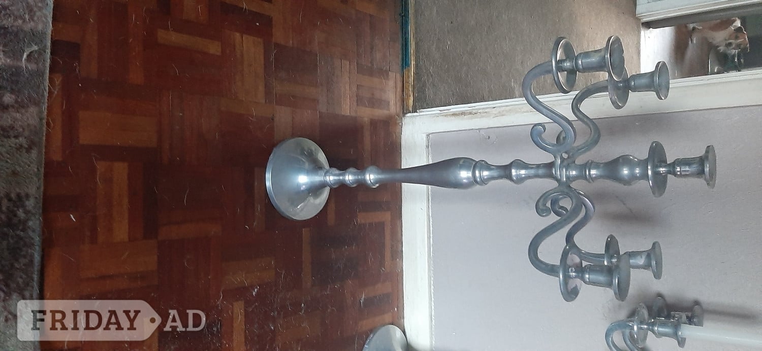 PAIR FREESTANDING CANELABRAS   - Home Decor in Shoreham-By-Sea