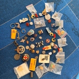50 + enamal badges