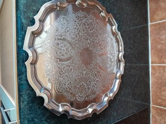 Vintage Silver Plated Tray, Over 70yrs old