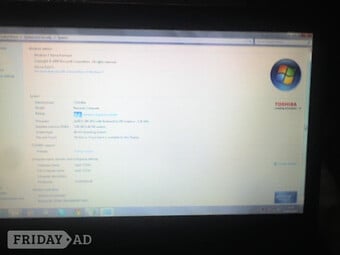 TOSHIBA SATELLITE C660D-19X Win7 HOME LAPTOP