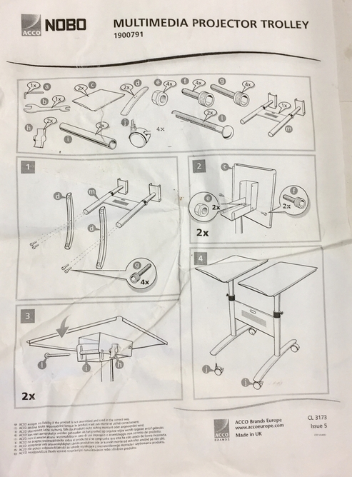 Eastbourne LAPTOP & PROJECTOR MOBILE STAND ( NEW )