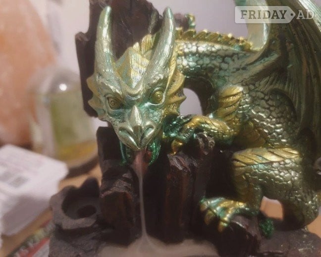 MYSTICAL DRAGON INCENCE BURNER & 20+ INCENSE CONES