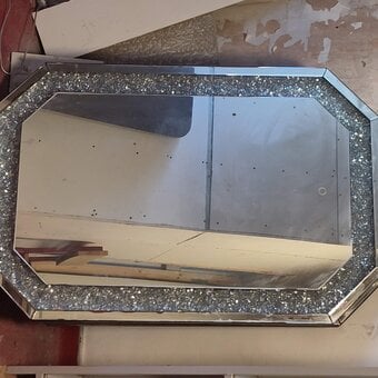 Large Illuminated (LED) Crystal Mirror (120x80cm)