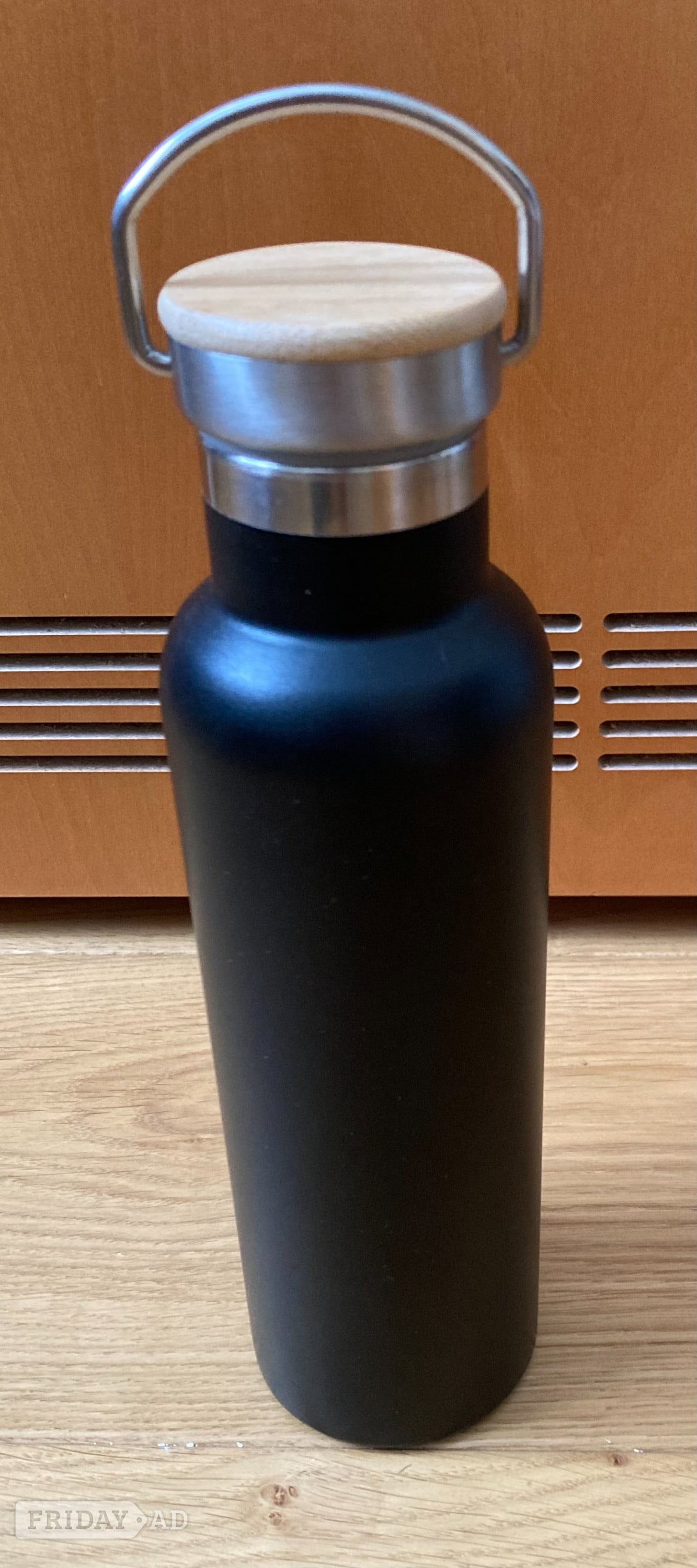 Insulated Stainless Steel Drinks Bottle, 750 ml. - Black in Crawley