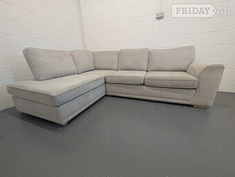 Cream 4 Seater High Back corner sofa ¬ Free home drop 