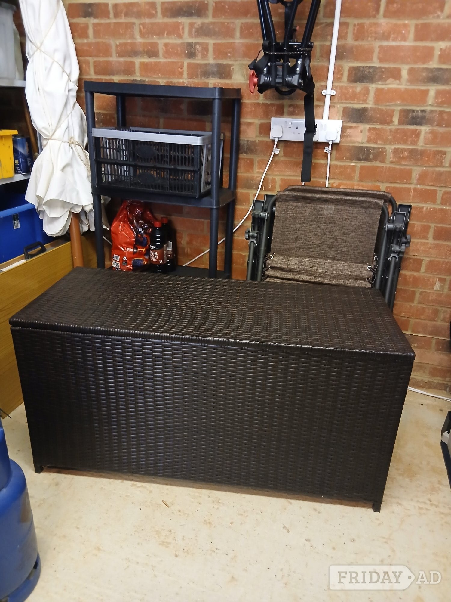 Rattan effect storage box in Arundel