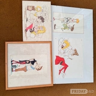 4 Viz Cartoon Drawings in Worthing