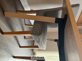 Stylish and solid Ikea dining table and chairs