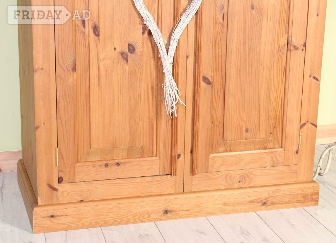 Hailsham UK Delivery - Second-Hand Waxed Pine Wardrobe 2 Main Section