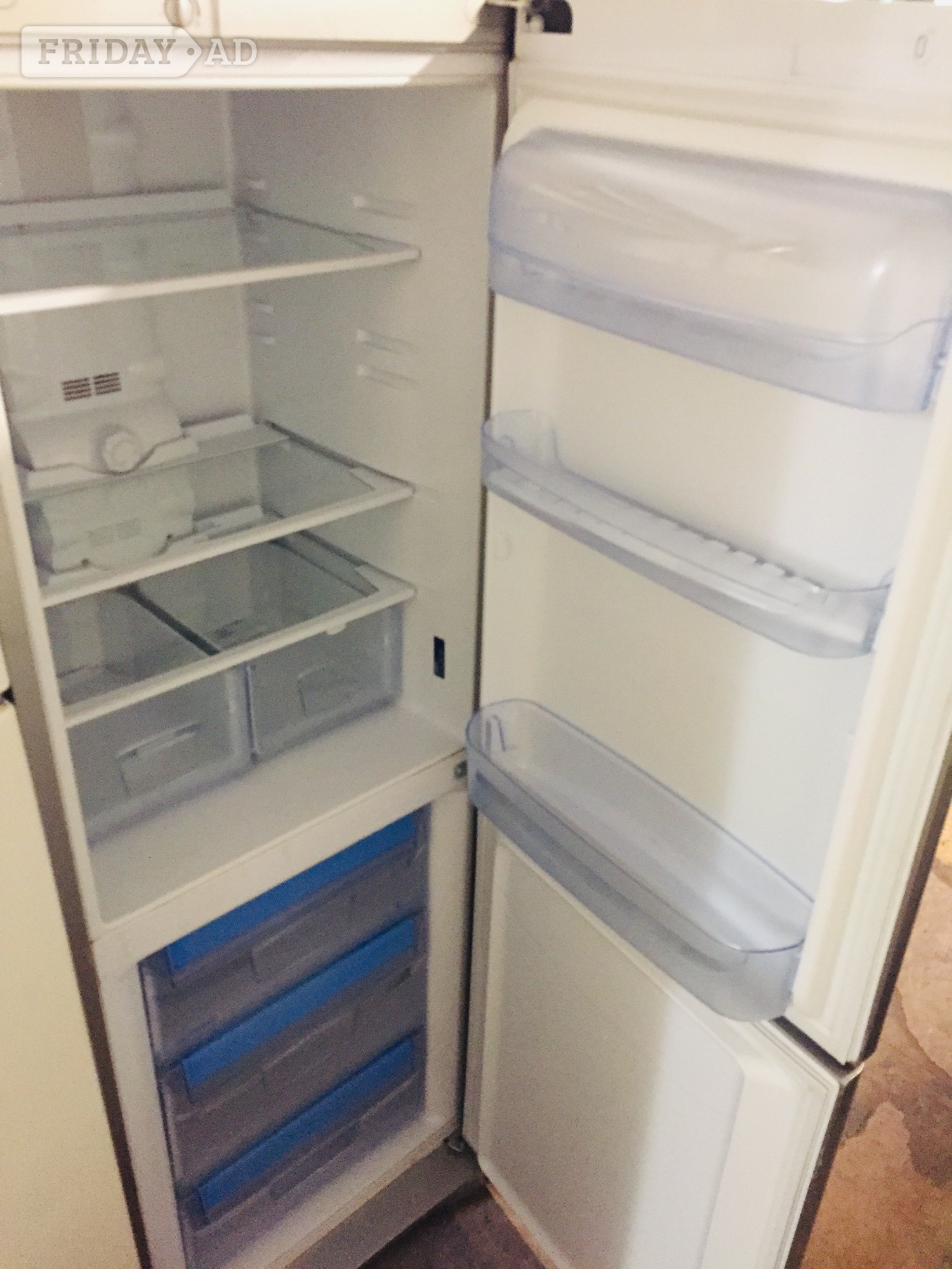 Indesit silver fridge freezer frost free can deliver.
