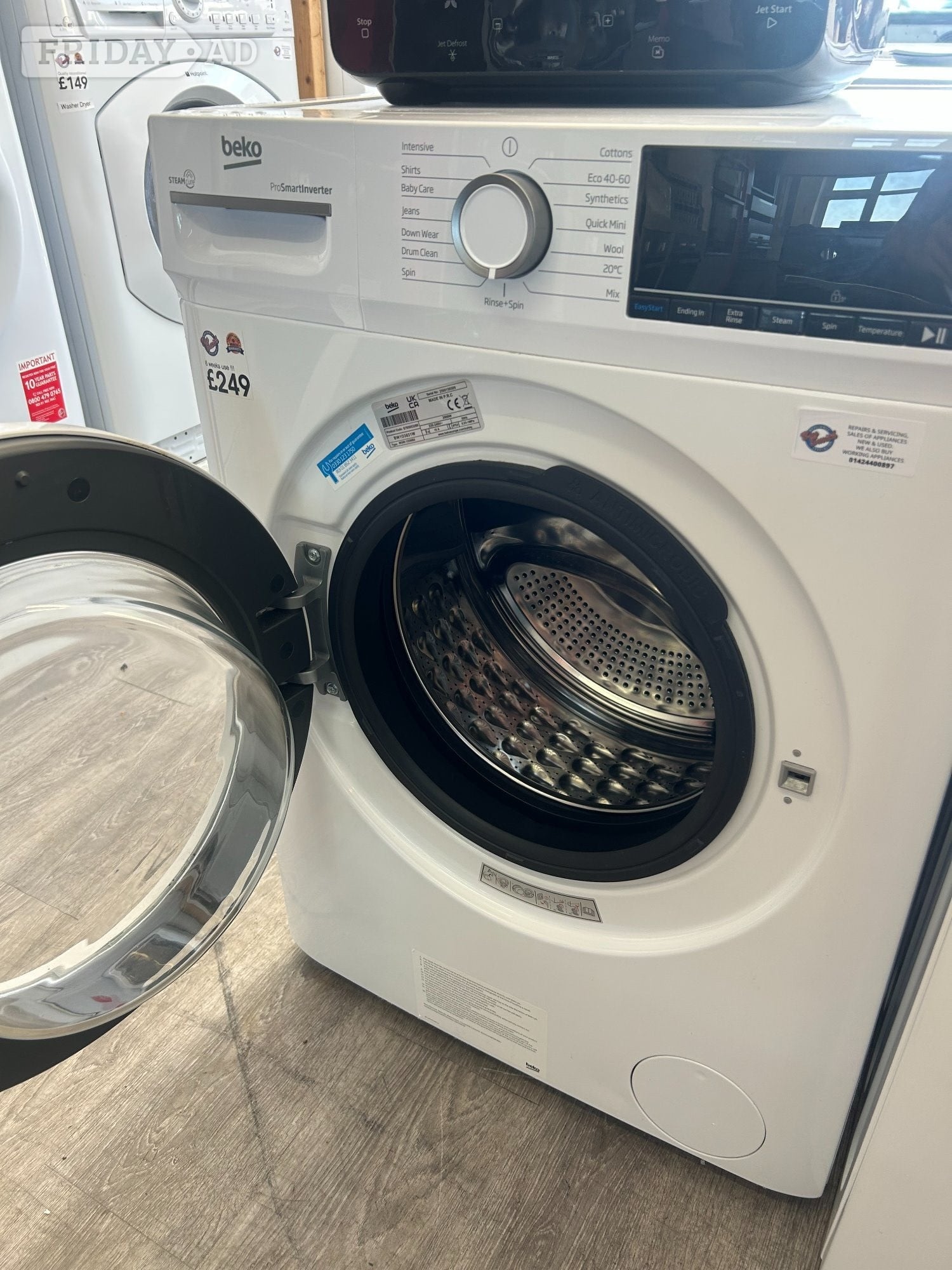 BEKO 8KG WASHING MACHINE