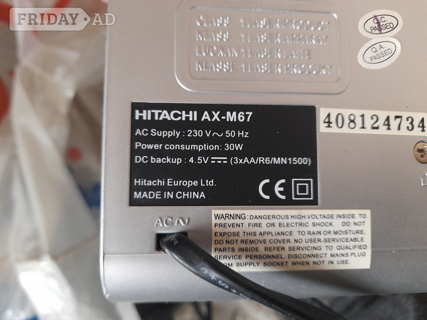 Bristol Hitachi micro CD hifi system 