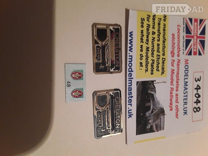 Vintage OO Gauge  Model Locomotive  Nameplate Set  in Eastbourne