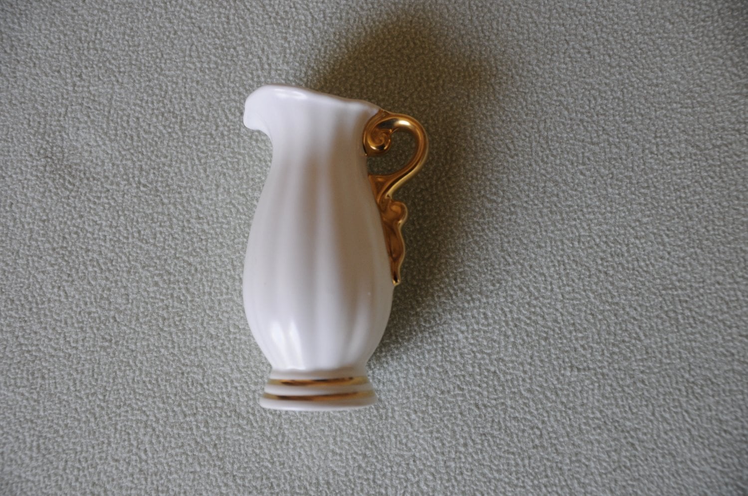 Vintage Wade Cream And Gold Gilt Small Ceramic Jug