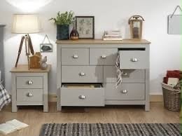 KENDAL 4+3 DRAWER CHEST -GREY