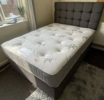 LYON MEMORY MATTRESS WITH DIVAN BASE WITH 2 DRAWERS - 4 Foot