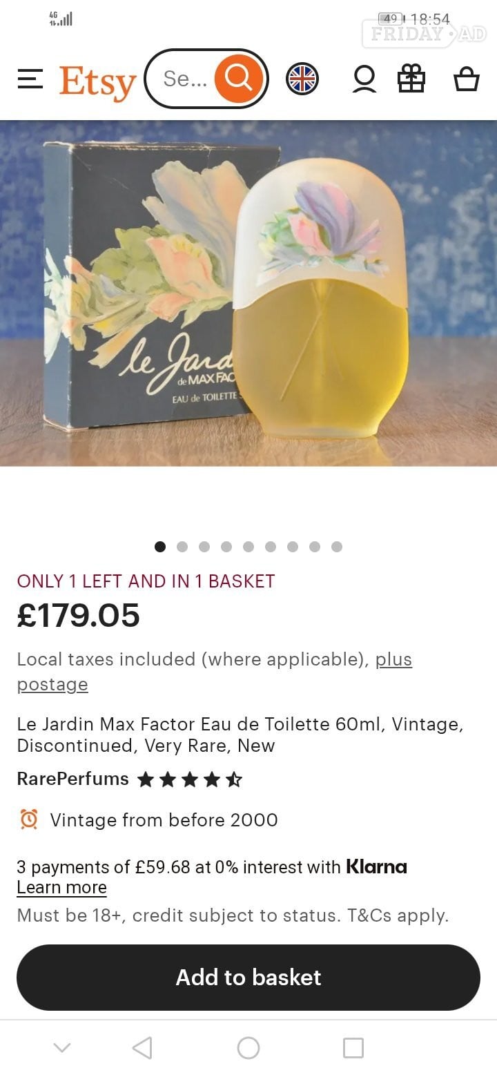 Rare vintage boxed perfume 