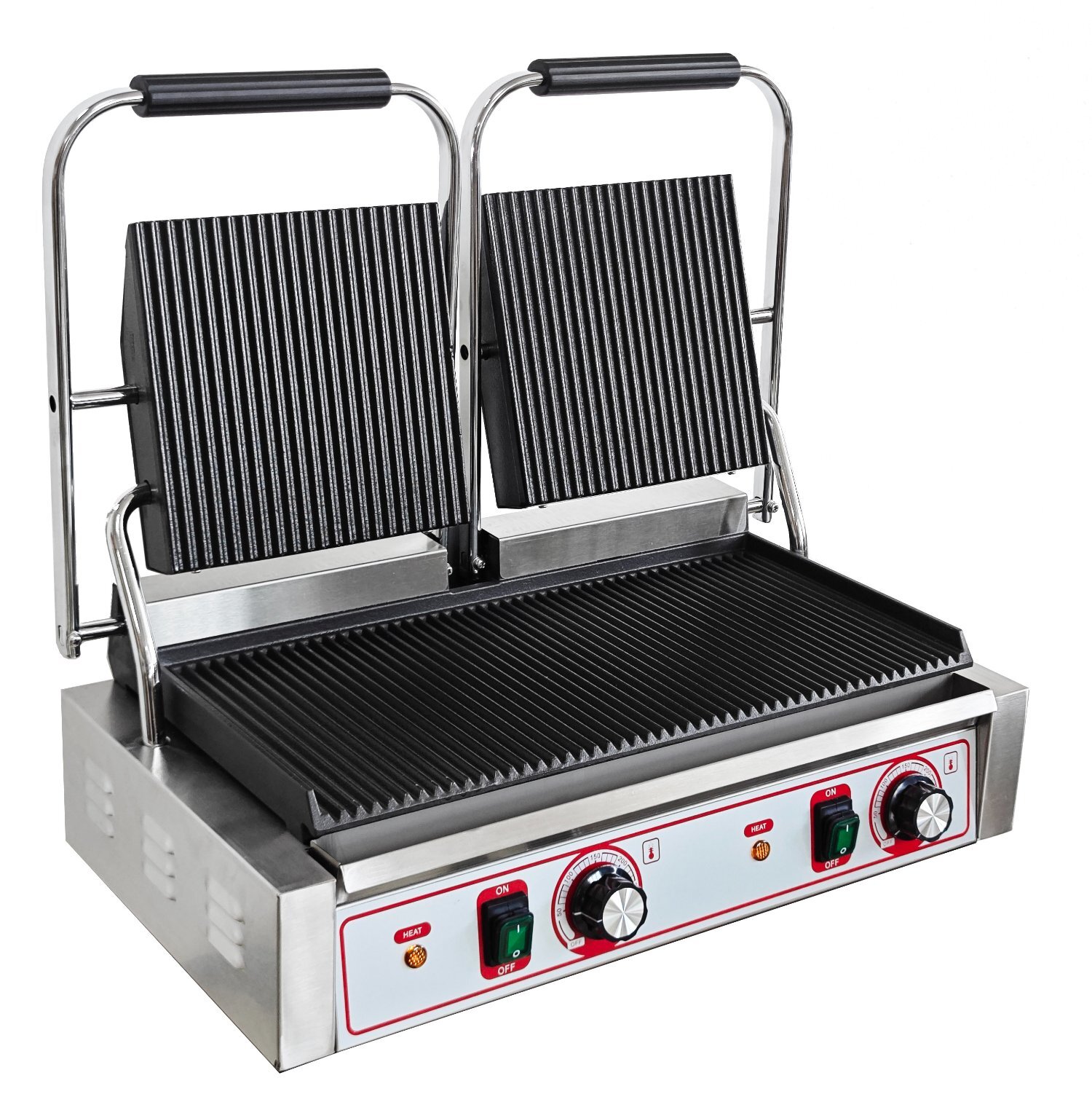 Commercial Double Large Panini, Toastie, Baguette press Grill 