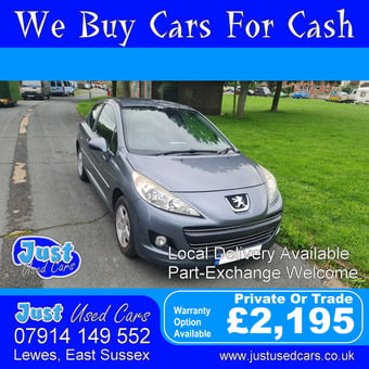 Peugeot 207 1.4 Sport (Manual Petrol) 59 Reg 2010 59,604 Miles