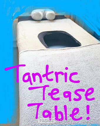 Middle Hole Massage Table Tantric Tease Sensual Massage 