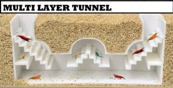 Large Shrimp Tunnel/Cave for Aquariums. Great hiding and breeding place for shrimp 