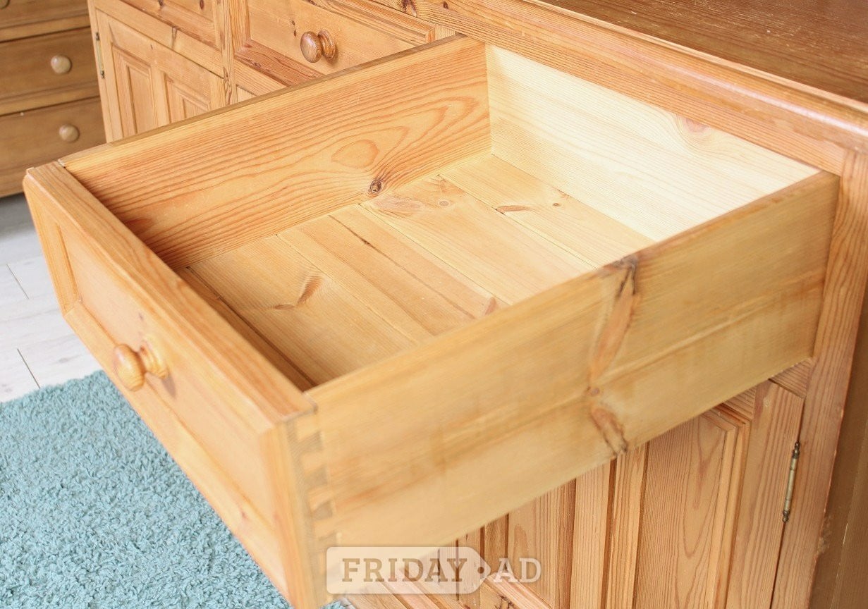 UK Delivery - Large Country Farmhouse Pine Welsh Dresser 4 Spice 