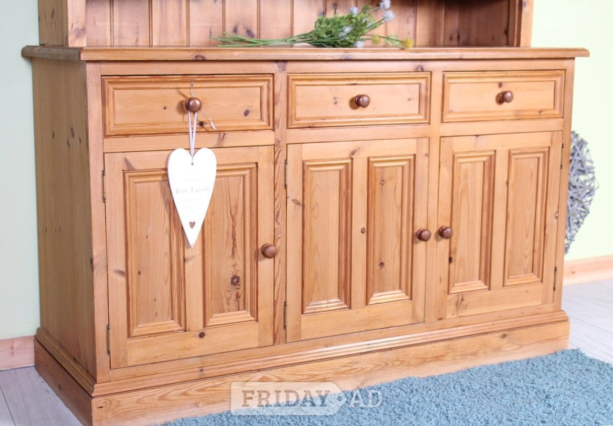 Hailsham UK Delivery - Large Country Farmhouse Pine Welsh Dresser 4 Spice 