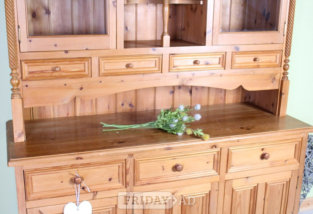 UK Delivery - Large Country Farmhouse Pine Welsh Dresser 4 Spice  - Furniture in Hailsham