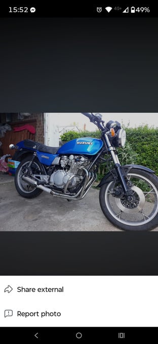 Suzuki gs550 for sale due to illness good condition 