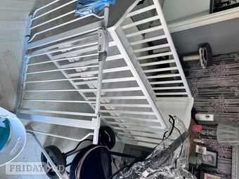 Travel system with high chair star gate and cot and mattress 