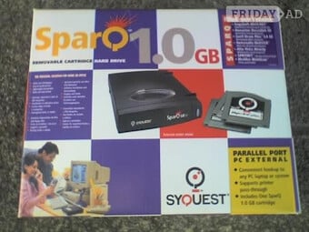 SYQUEST SPARQ 1GB EXTERNAL PARALLEL REMOVABLE DISC DRIVE -BOXED - WORKING