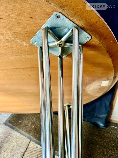  Tables /  Chrome adjustable Hair Pin Legs single priced