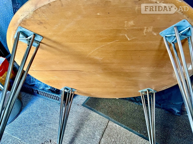 Eastbourne  Tables /  Chrome adjustable Hair Pin Legs single priced