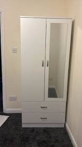 brand new and best quality wardrobe with mirror and 3 Drawers