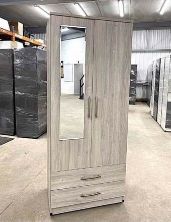 ✨ Stylish 2-Door Wardrobe – Perfect for Any Bedroom! 🏡
