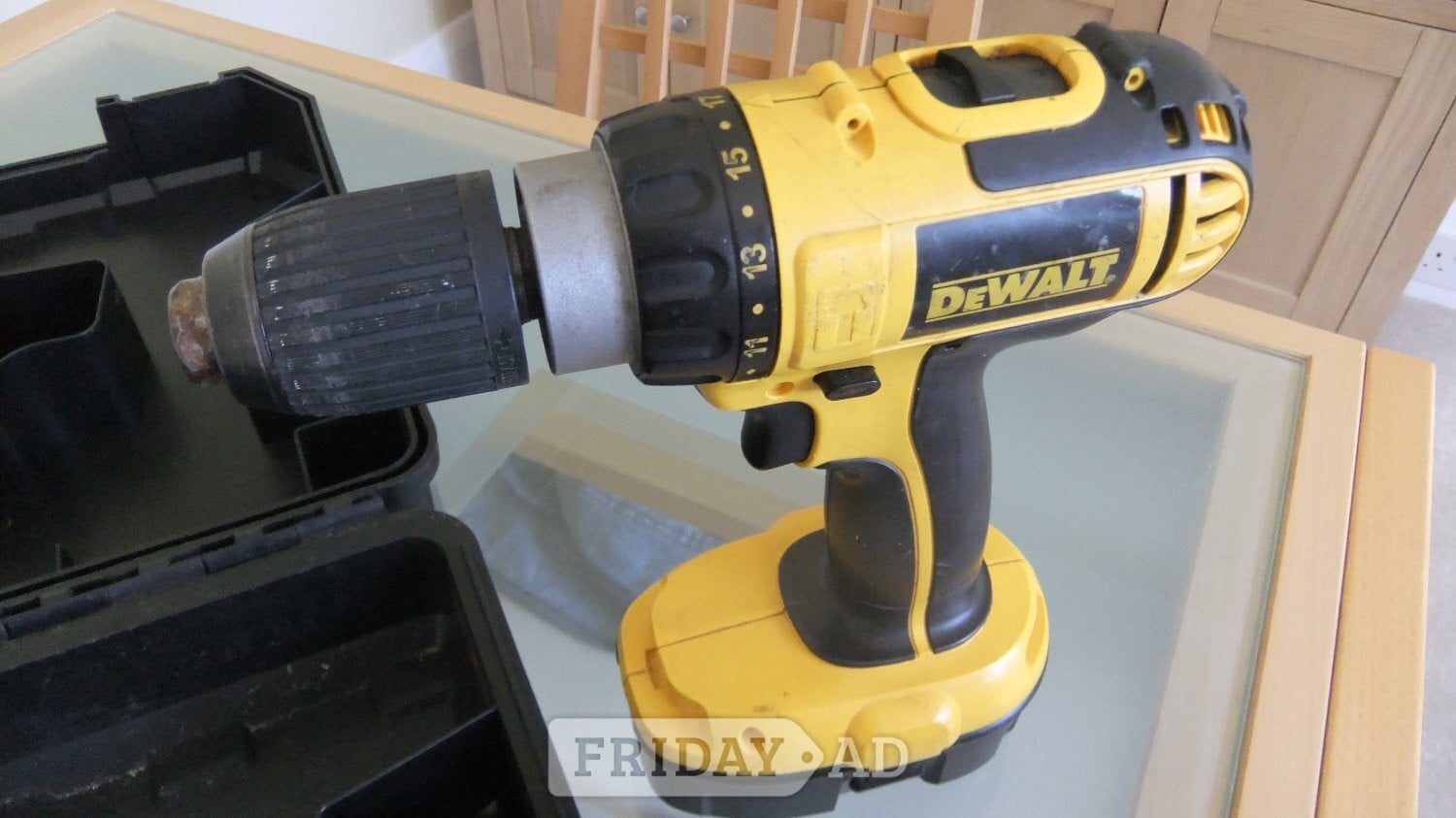 DeWalt Cordless Combi Drill + charger, batteries and case in Burgess Hill