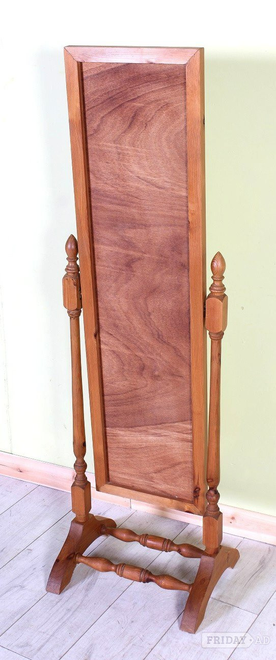 Nationwide Delivery  - Pine Freestanding Bedroom Mirror - Furniture in Hailsham