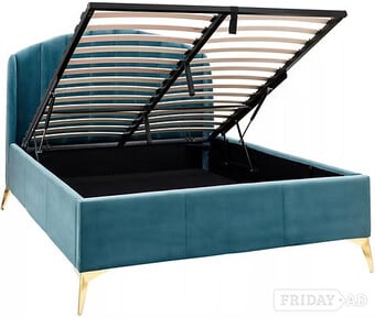 Pettine - double end lift bed frame - teal