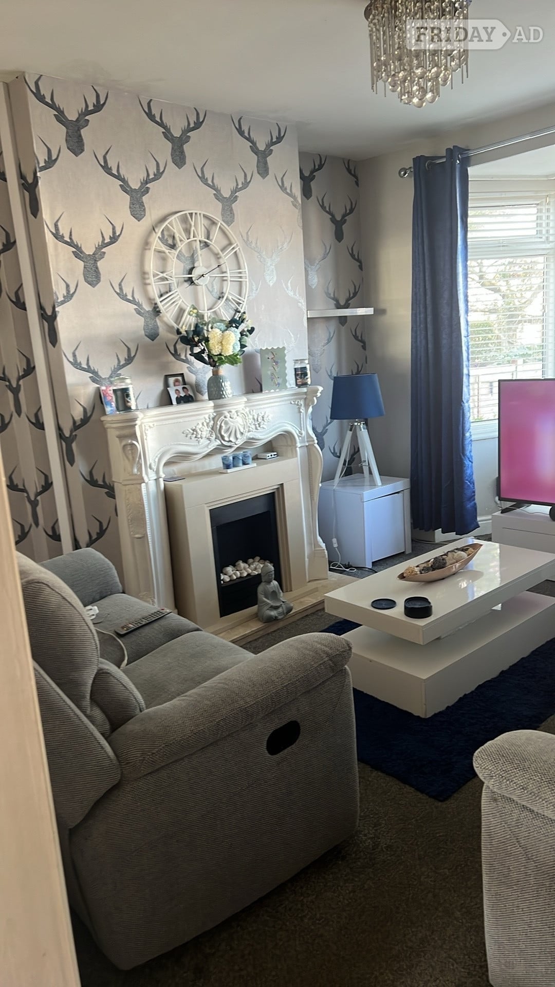 Recliner two two setter sofas light grey - Furniture in Hartlepool