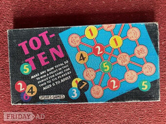 Rare Vintage 1970s Tot-Ten Spear's Board Game, £1.