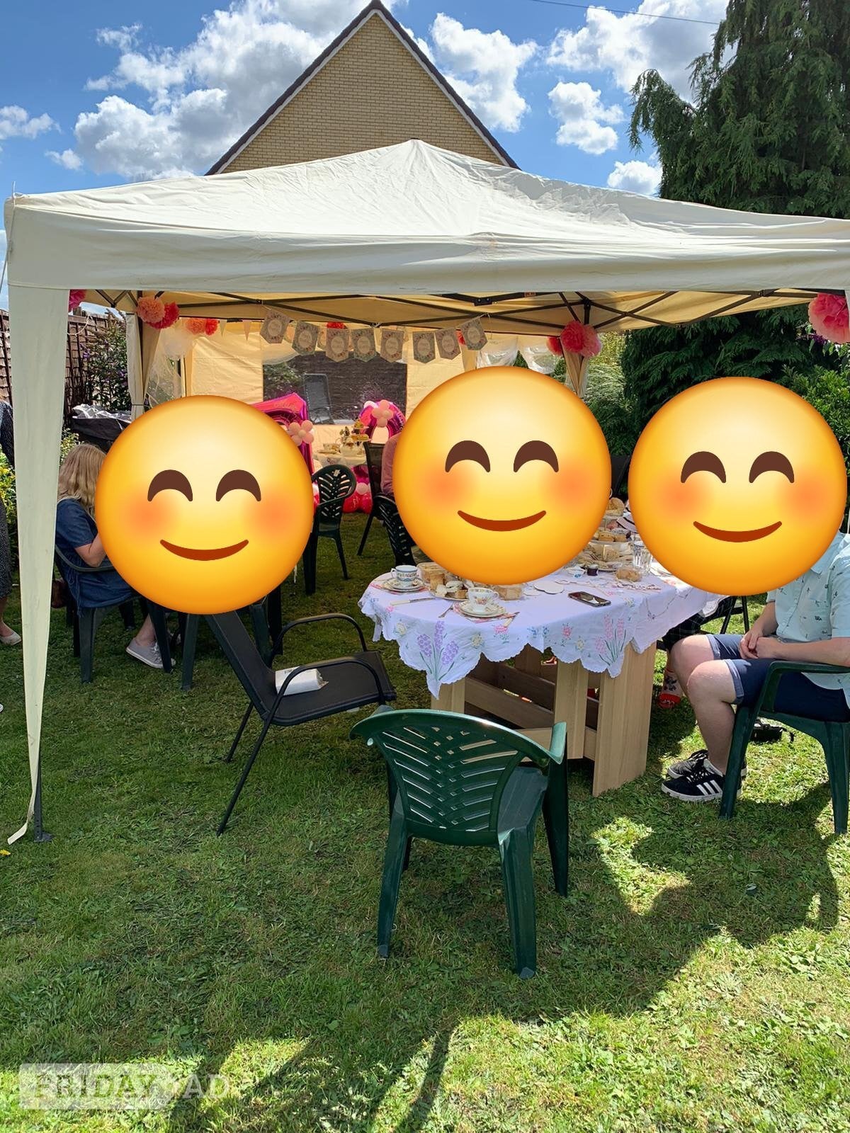 Gazebo 4m x 4m Good condition, sturdy design with 4 sides in Spalding