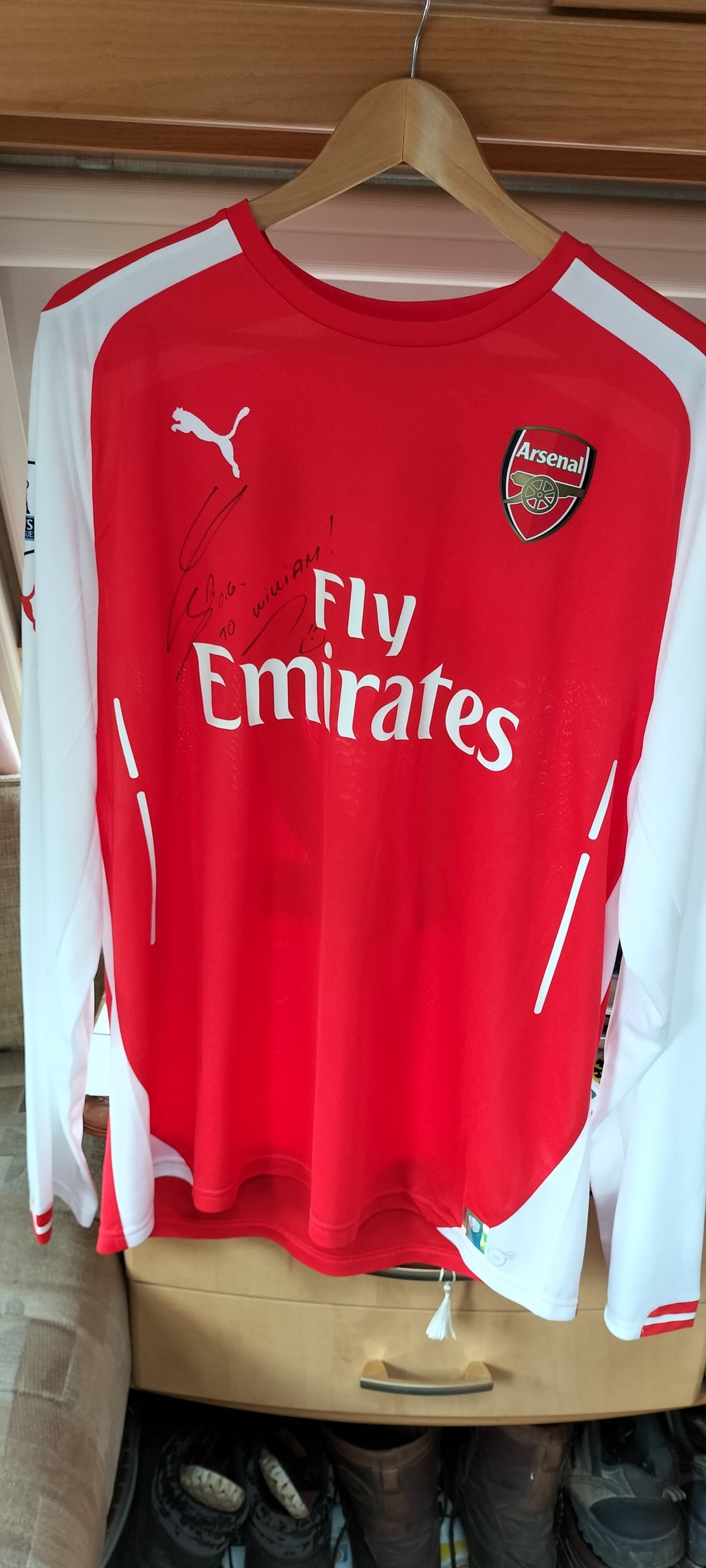 Arsenal signed shirt