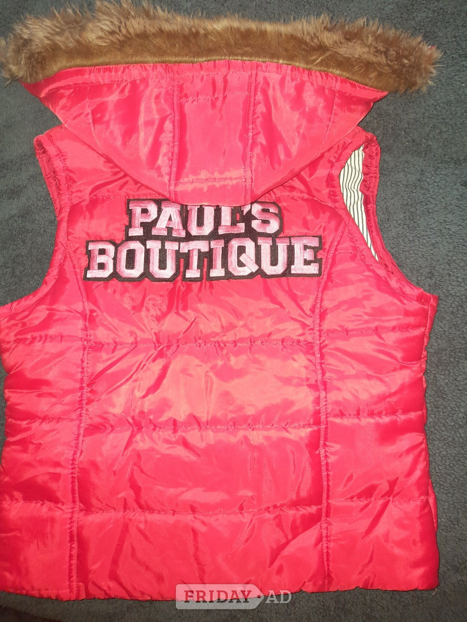 Red 'Paul's boutique' vintage body warmer 