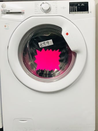 Hoover 9KG load washing machine @ sale price 
