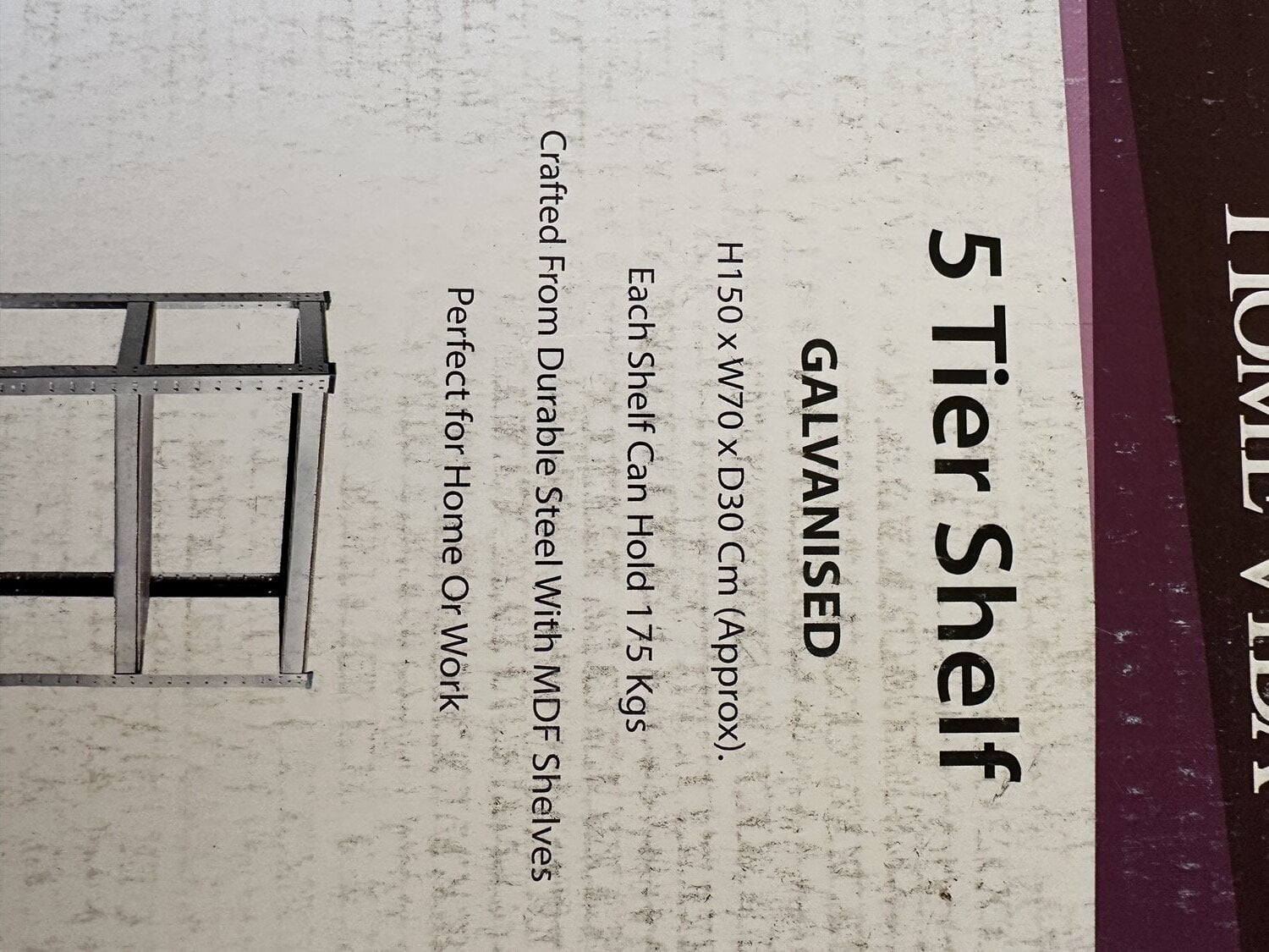 Hastings 5-Tier Heavy Duty Galvanised Steel Shelving – 175kg Per Shelf