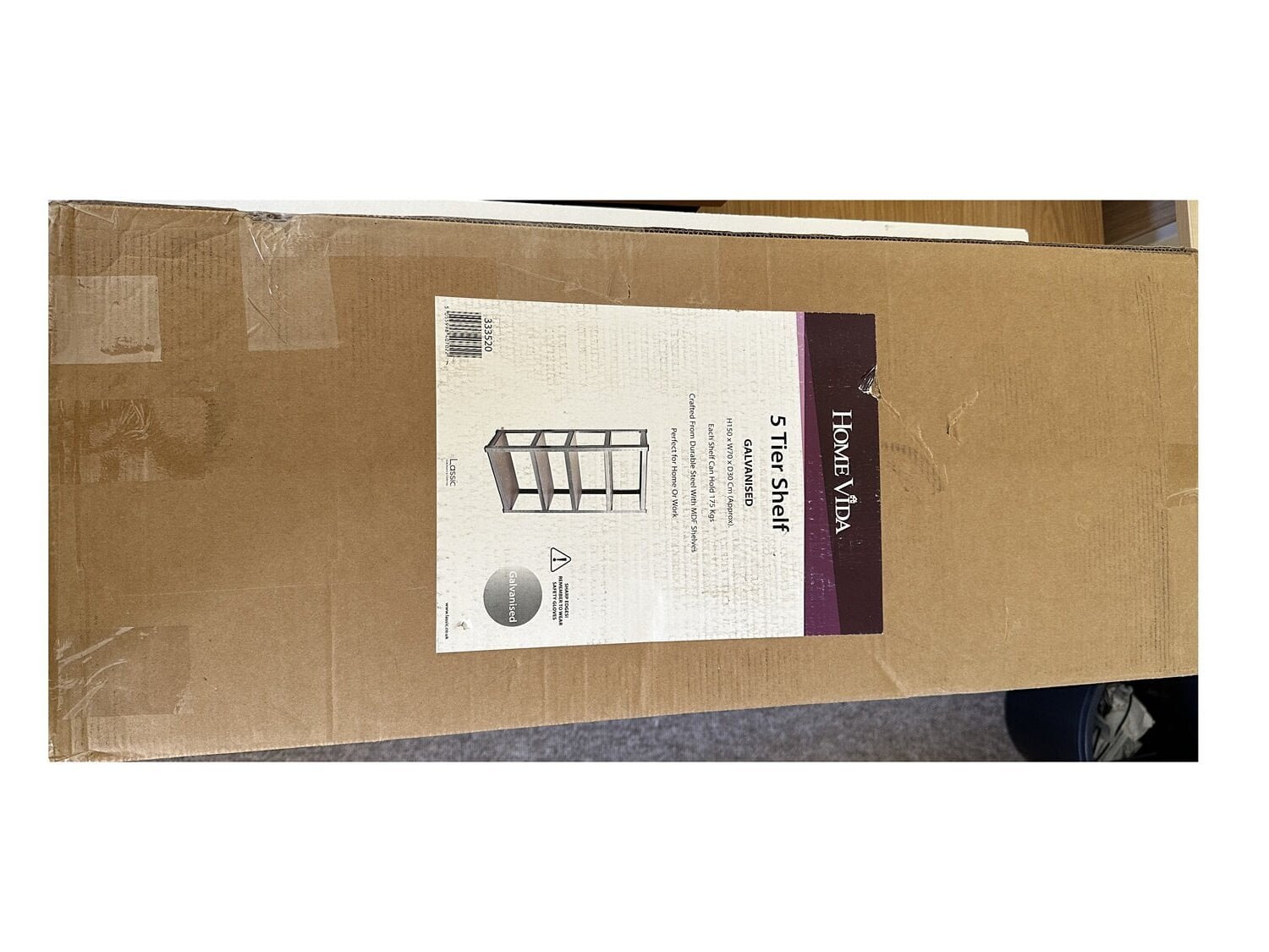 5-Tier Heavy Duty Galvanised Steel Shelving – 175kg Per Shelf - DIY in Hastings