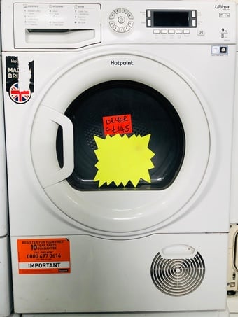 9kg sized capacity Hotpoint Condenser tumble dryer Like New 🤩