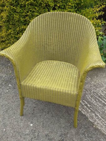 Vintage Lloyd Loom style chair