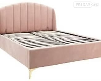 Pettine - king size end lift bed frame - pink