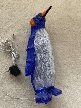 Penguin acrylic Christmas light